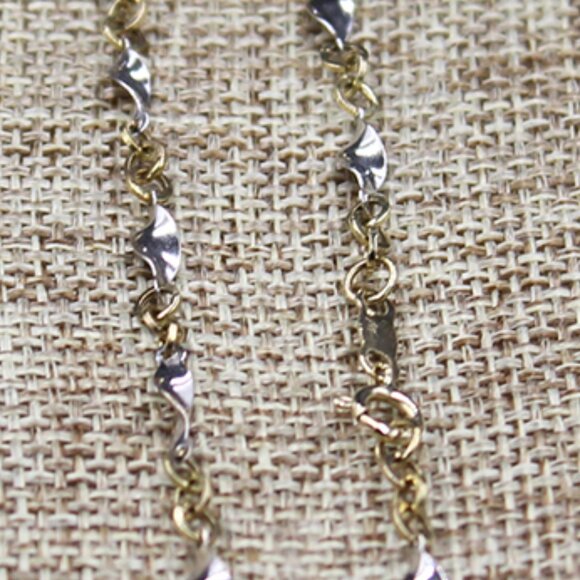 14K Multitone Bracelet Anklet - Picture 6 of 8